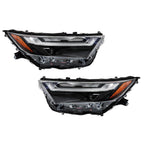 Left+Right Headlight For 2022-2023 Toyota Rav4 Full LED Chrome Projector