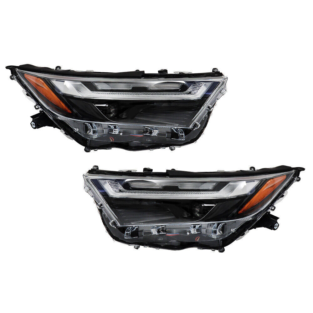 Left+Right Headlight For 2022-2023 Toyota Rav4 Full LED Chrome Projector