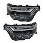 Left+Right Headlight For 2022-2023 Toyota Rav4 Full LED Chrome Projector