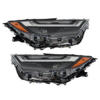 Left+Right Headlight For 2022-2023 Toyota Rav4 Full LED Chrome Projector