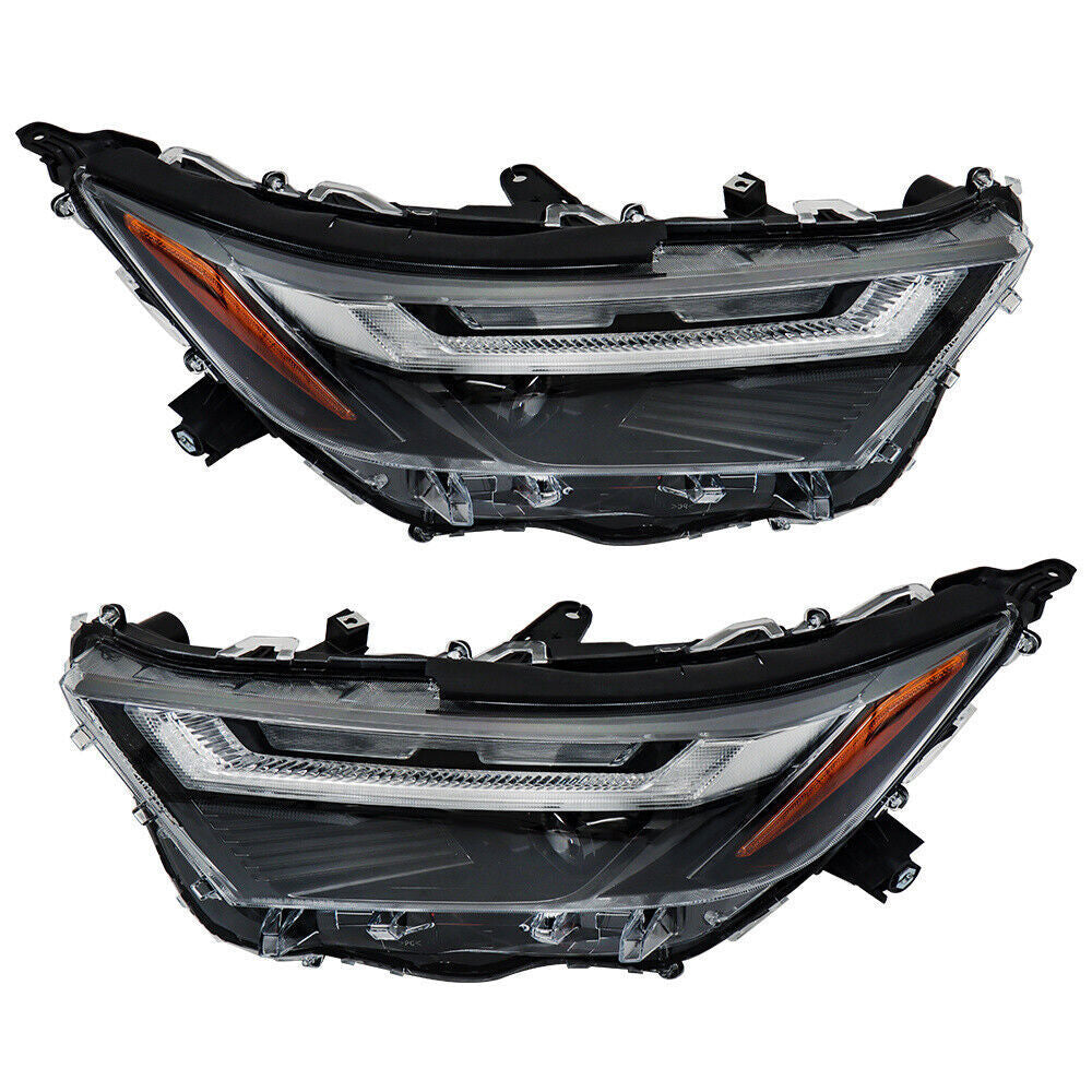 Left+Right Headlight For 2022-2023 Toyota Rav4 Full LED Chrome Projector