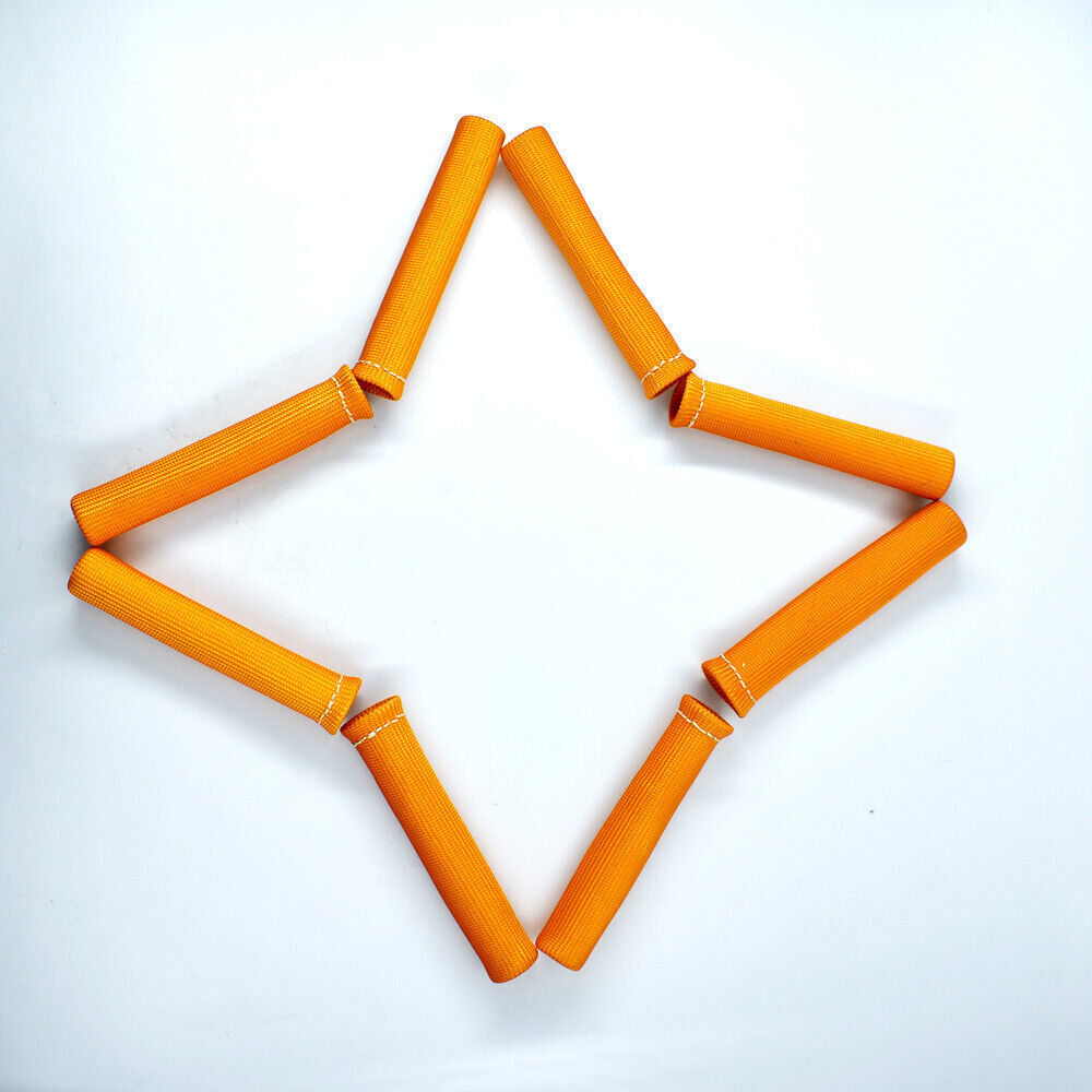 SBC BBC 8X Orange 1200° SPARK PLUG WIRE BOOTS HEAT SHIELD PROTECTOR SLEEVE