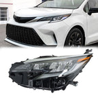 Left Headlight For 2021-2022 Toyota Sienna XSE Full LED w/ DRL Headlamps