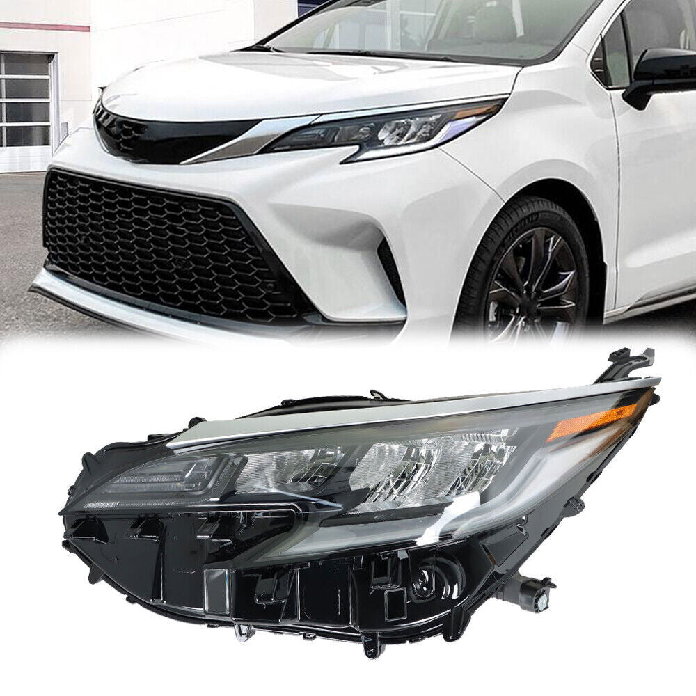 Left Headlight For 2021-2022 Toyota Sienna XSE Full LED w/ DRL Headlamps