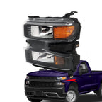 Left Headlight For 2019-2021 Chevy Silverado 1500 Halogen Driver Side