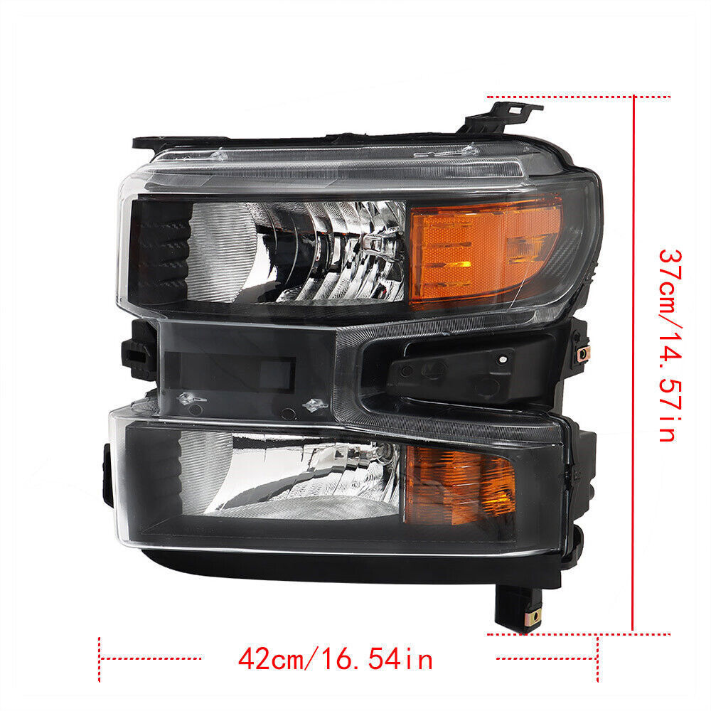 Left Headlight For 2019-2021 Chevy Silverado 1500 Halogen Driver Side