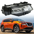 Right Headlight Fit For 2021-2023 Nissan Rogue SL/SV LED Chrome Headlamp