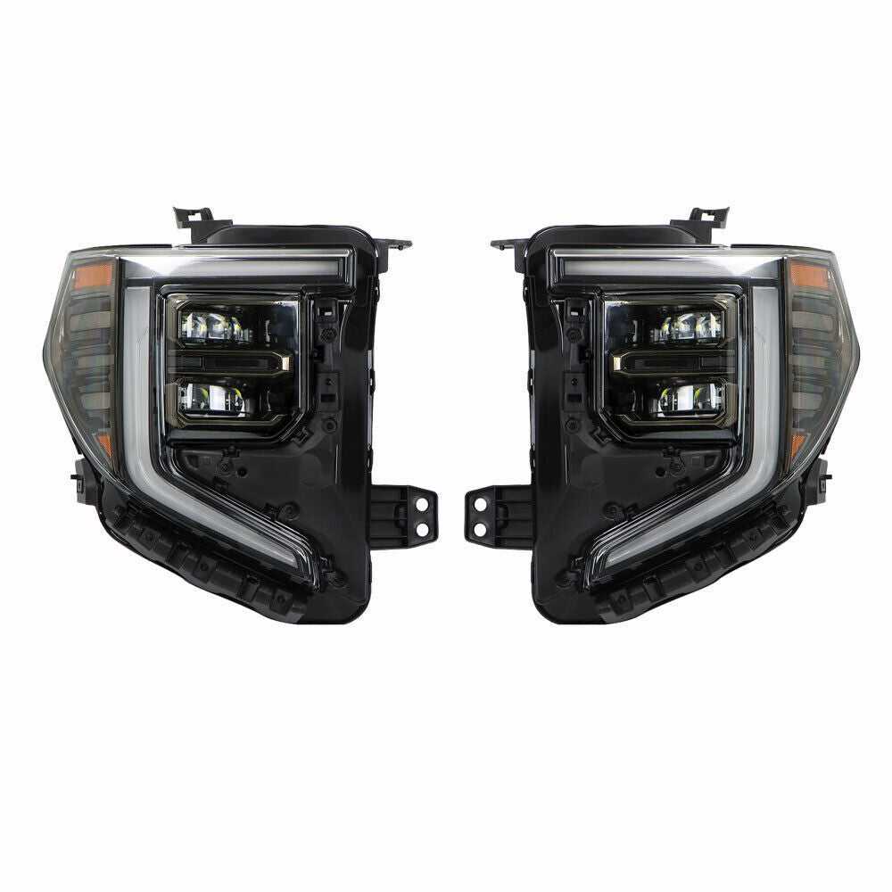 Left+Right LED Headlight For 2022-2024 GMC Sierra 1500 AT4|AT4X Headlamp