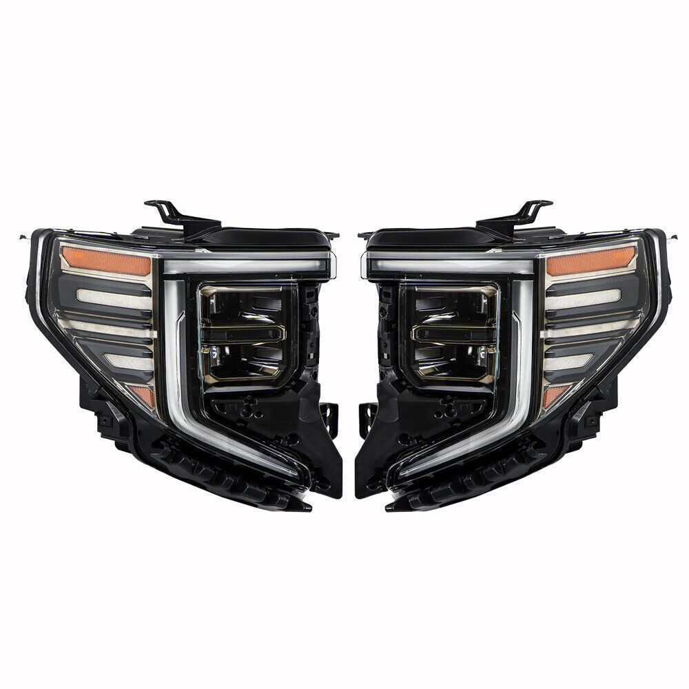 Left+Right LED Headlight For 2022-2024 GMC Sierra 1500 AT4|AT4X Headlamp
