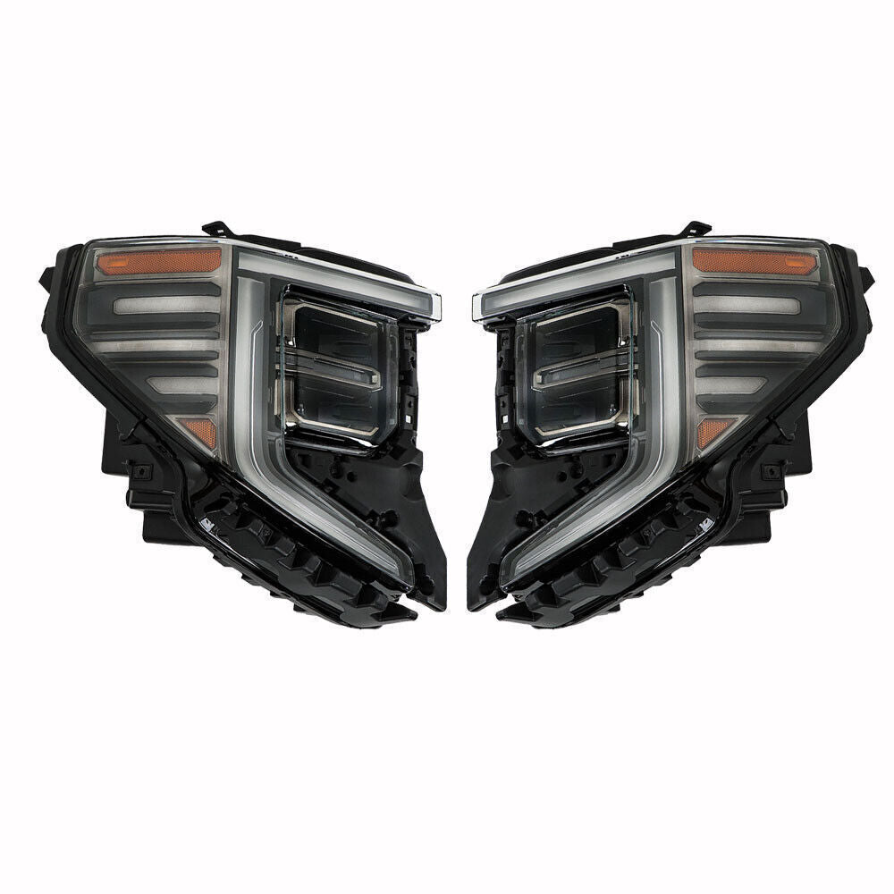 Left+Right LED Headlight For 2022-2024 GMC Sierra 1500 AT4|AT4X Headlamp