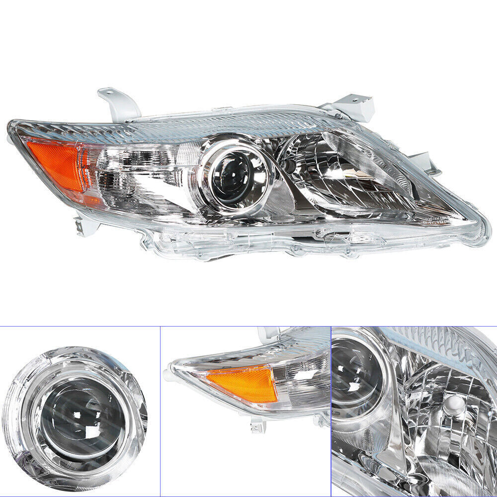 Passenger Headlight For 2010-2011 Toyota Camry LE/XLE US Chrome Housing