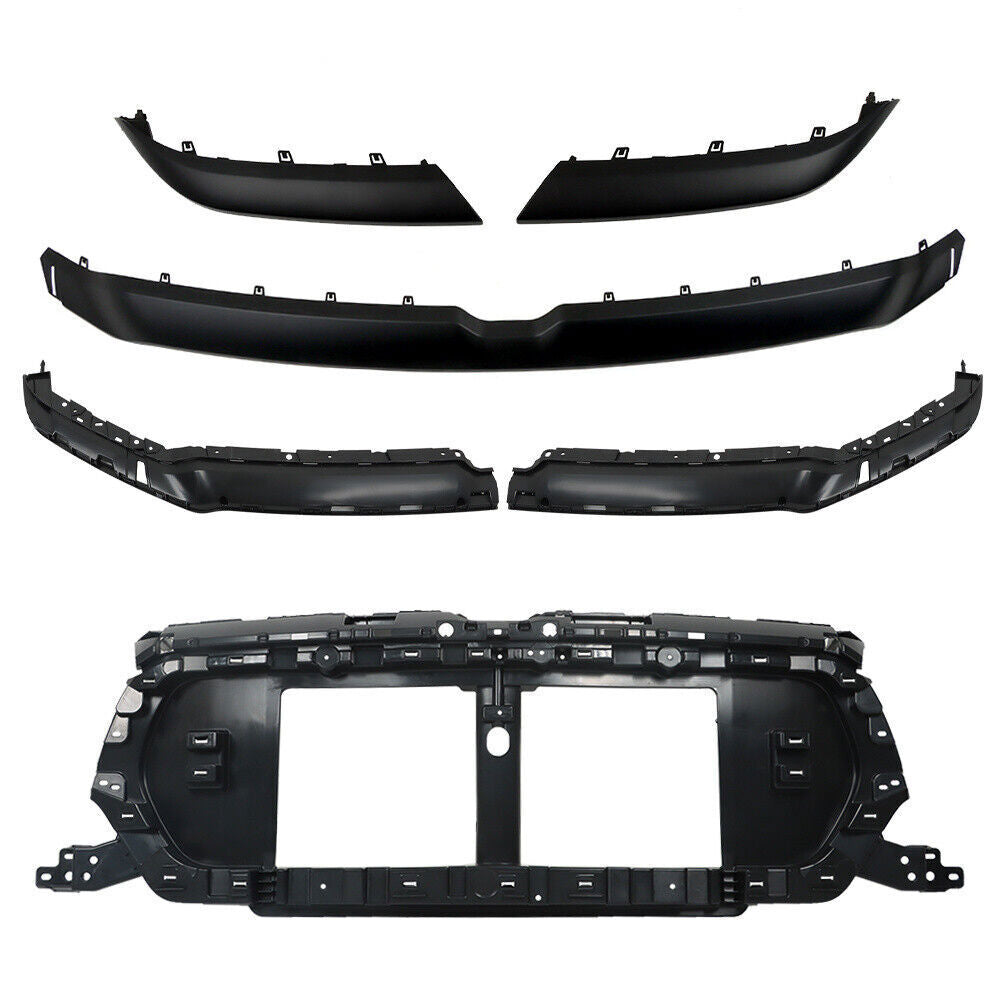 Grille Base Bracket Support&Upper Grille Molding For 2019-2022 Ram 1500