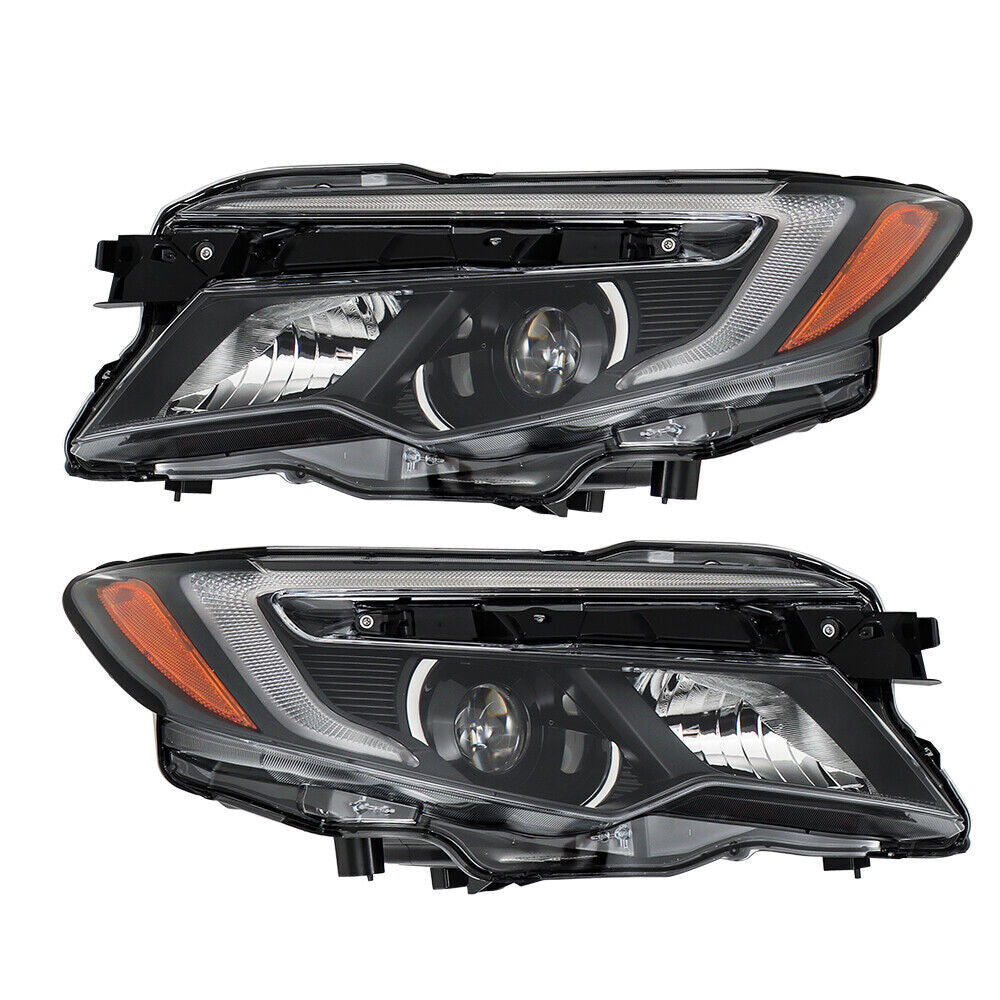 LH+RH W/LED Low Beam+DRL Headlight For 16-18 Pilot ELITE&19-21 Passport
