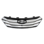 Front Grille+Fog Light Bezels For Hyundai Santa Fe Sport 2013-2016 5 Pcs