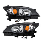 LH+RH Headlights For 2008-2011 Subaru Impreza Factory Headlamps Black