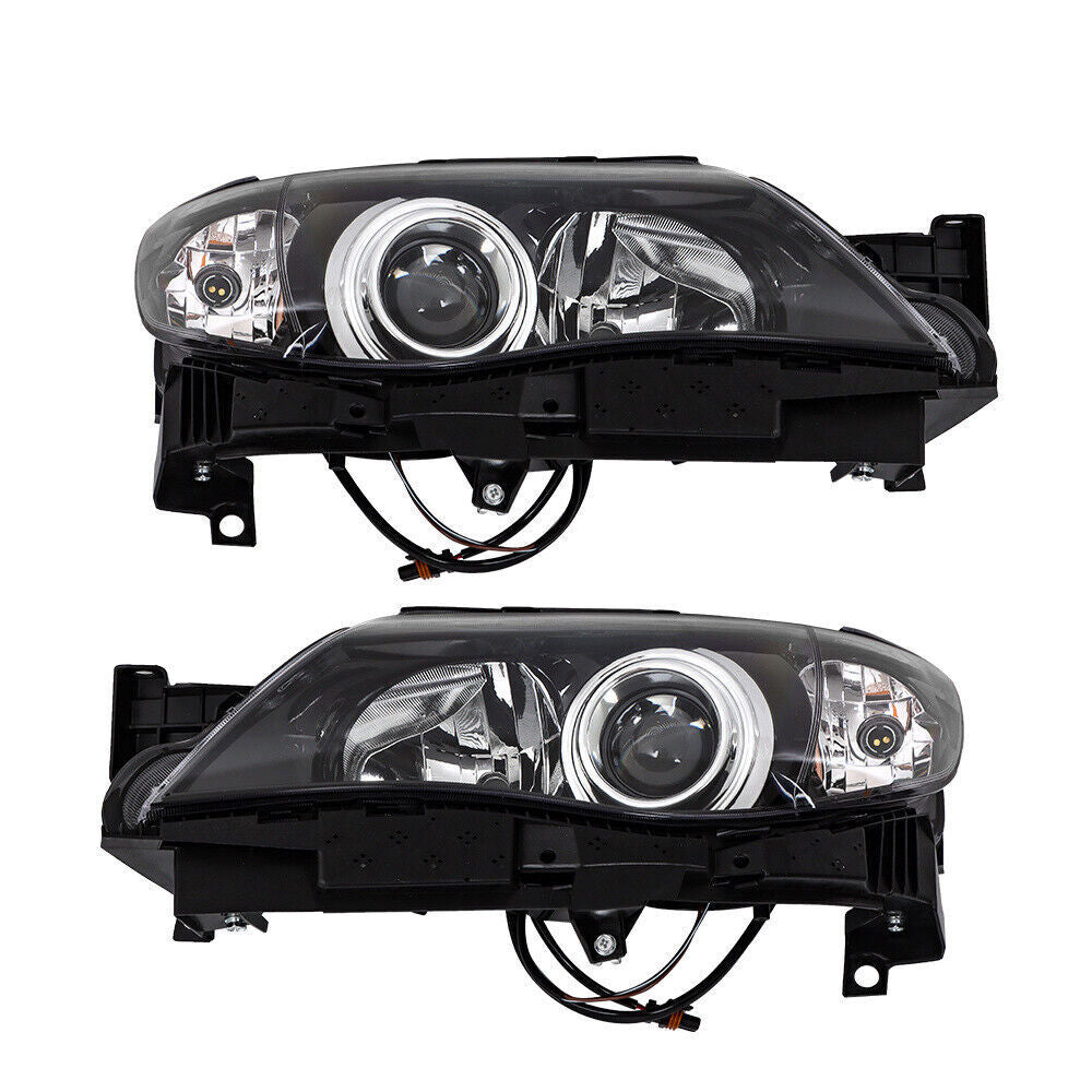 LH+RH Headlights For 2008-2011 Subaru Impreza Factory Headlamps Black