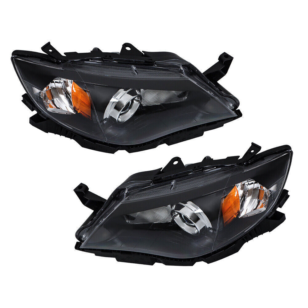 LH+RH Headlights For 2008-2011 Subaru Impreza Factory Headlamps Black
