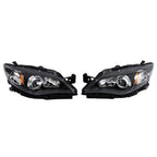 LH+RH Headlights For 2008-2011 Subaru Impreza Factory Headlamps Black