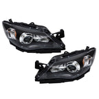 LH+RH Headlights For 2008-2011 Subaru Impreza Factory Headlamps Black