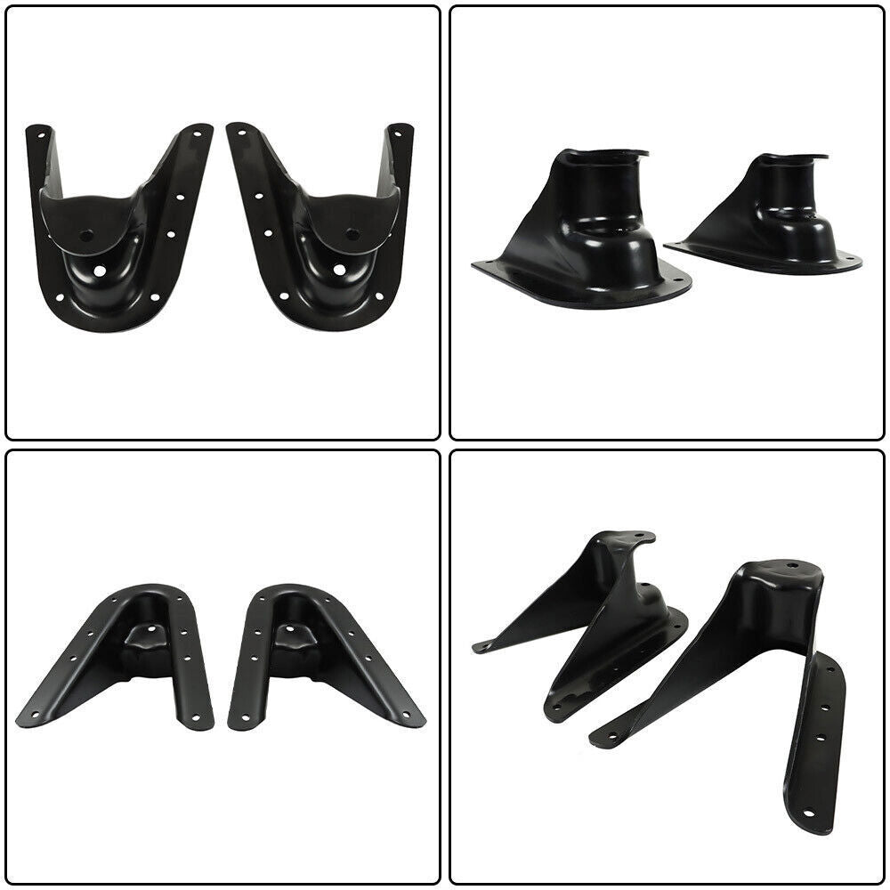 2PCS Front Rear Leaf Spring Shackle Hanger For 1973-1987 Chevy K10 K20