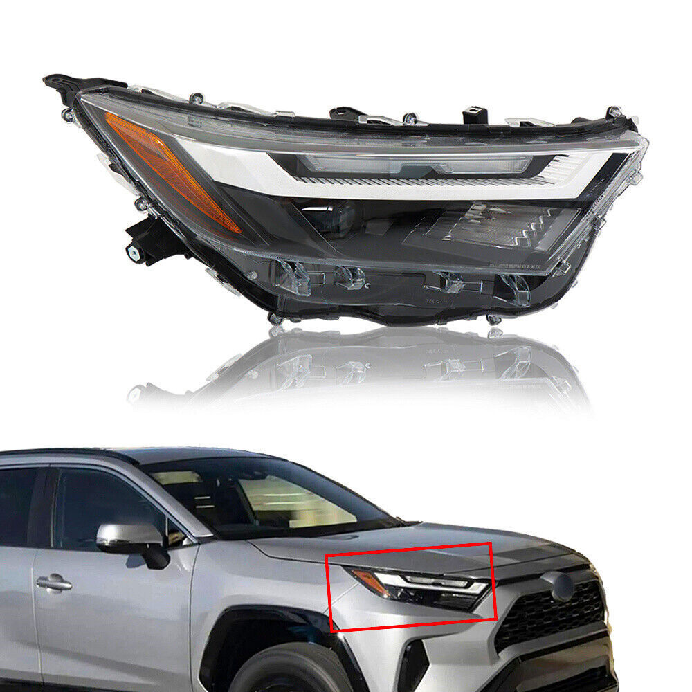 Right Headlights For 2022 2023 Toyota RAV4 XLE LED Type Factory Style