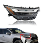 Right Headlights For 2022 2023 Toyota RAV4 XLE LED Type Factory Style