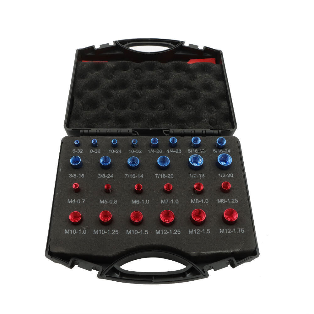 Nut and Bolt Thread Checker - 26 PCS Nut and Bolt Gauges (12 Metric & 14 Inch)