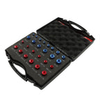 Nut and Bolt Thread Checker - 26 PCS Nut and Bolt Gauges (12 Metric & 14 Inch)