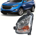 Left Fog Light For 2018-20 Chevy Equinox W/Signal Halogen Black Housing