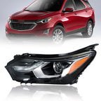 Left Headlight For 2018-2021 Chevy Equinox LT HID/Xenon LED DRL Clear