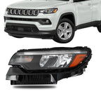 Left Headlight For 2022-2023 Jeep Compass LED Halogen Headlamp Assembly