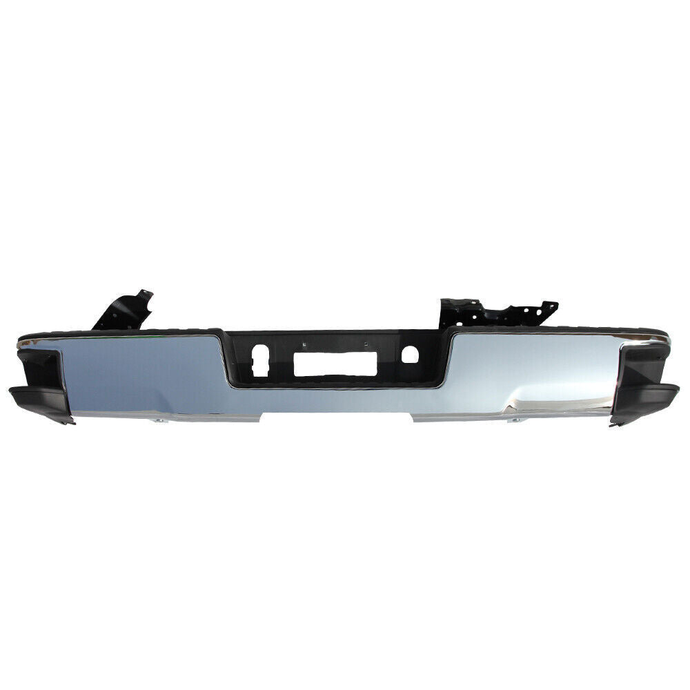 Rear Bumper Assembly For 2014-18 Chevy Silverado GMC Sierra 1500 Chrome