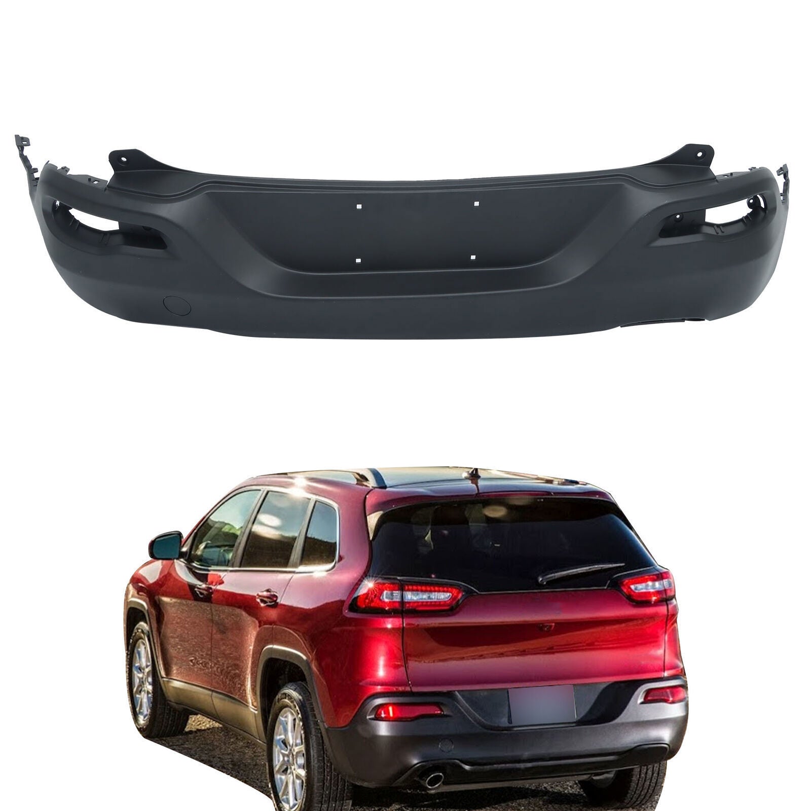 Rear Bumper Cover Lower For 2014 2015-2018 Jeep Cherokee CH1100987
