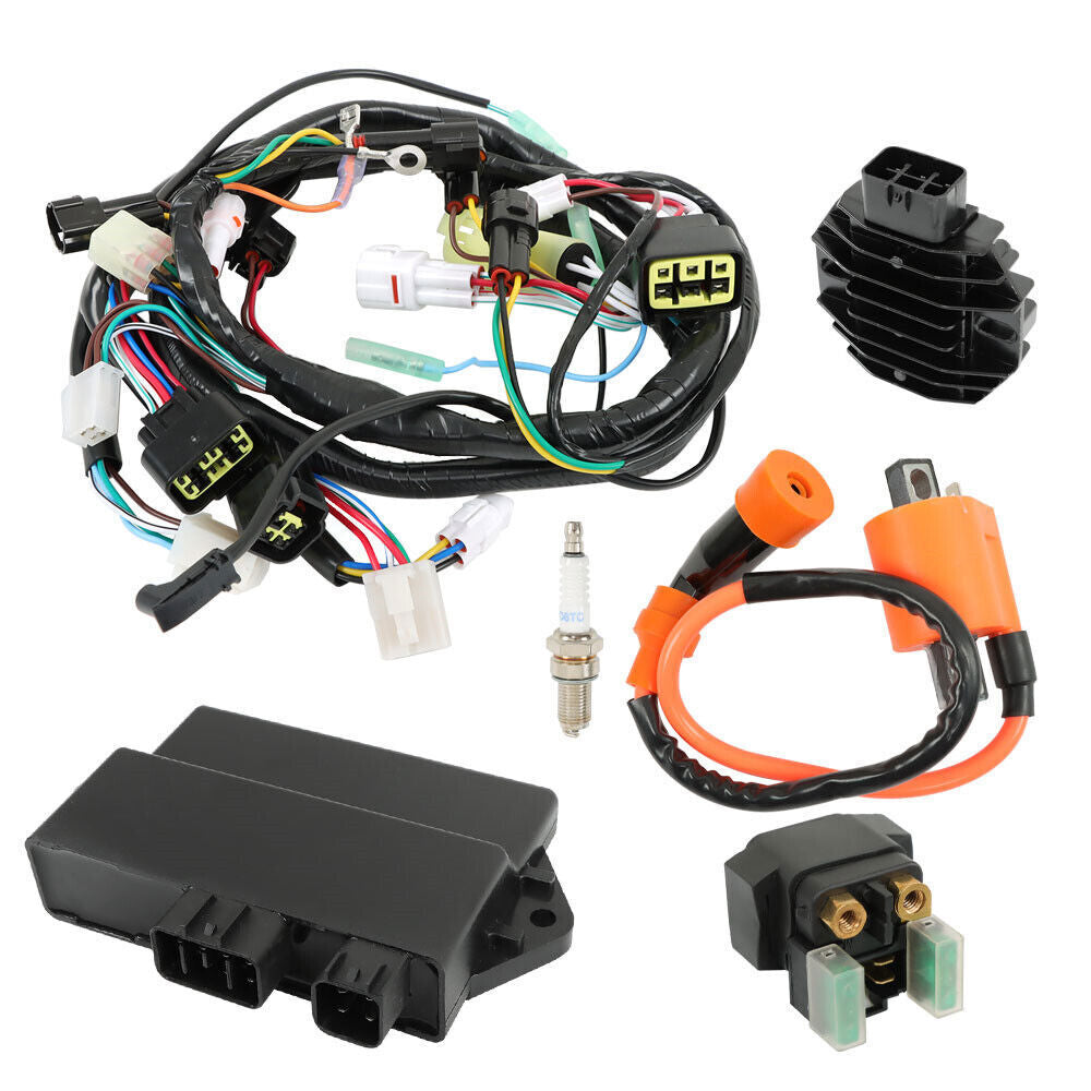 Ignition Coil+CDI+Relay Regulator Wire Harness For Yamaha Raptor YFM350R 04-2013