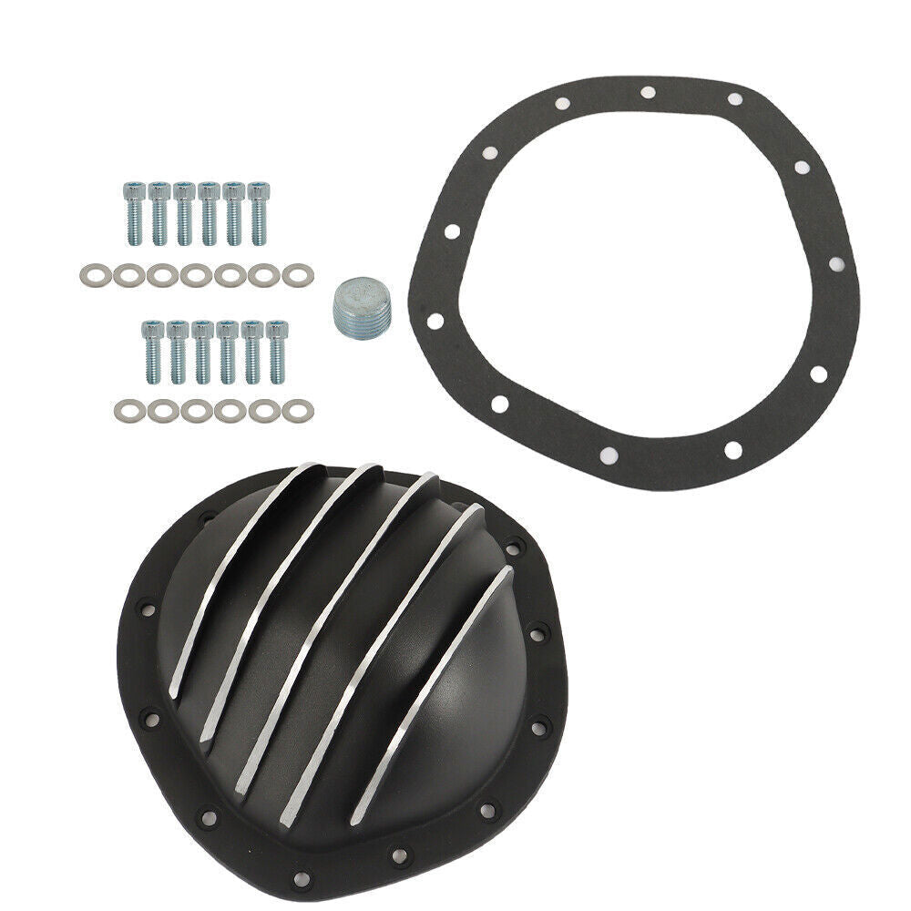 12 Bolt Black Aluminum Differential Rear End Cover For Chevy C10 8.75"