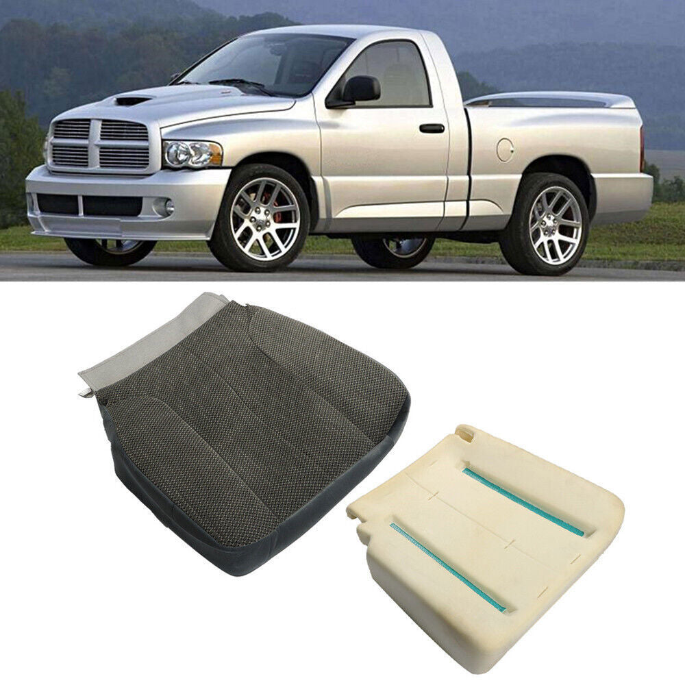 Driver Side Foam Cushion+Cloth Seat Cover For 2002-2005 Dodge Ram 2500