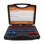 23 Inch & 21 Metric Nut Bolt Thread Checker Identifier Thread Gauge Box
