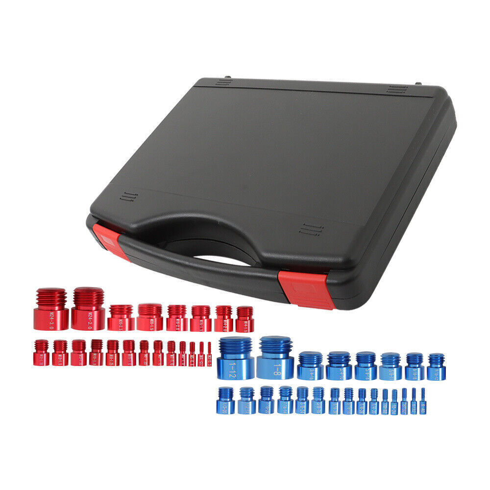 23 Inch & 21 Metric Nut Bolt Thread Checker Identifier Thread Gauge Box
