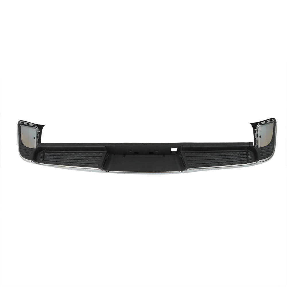 Rear Bumper W/Sensor Hole For RAM 1500 2019-2023 W/O Dual Exhaust Chrome