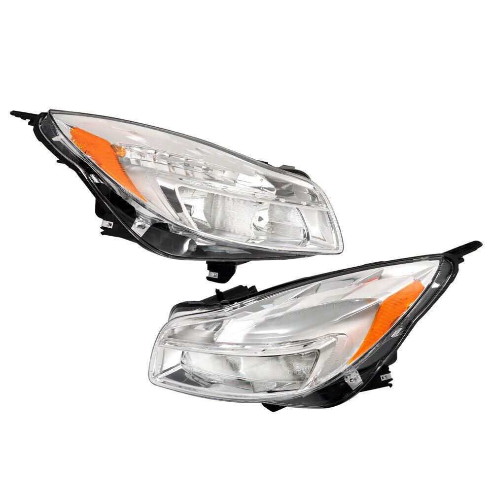 Left+Right Headlight For 2011-2013 Buick Regal Halogen Headlamp Chrome