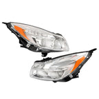 Left+Right Headlight For 2011-2013 Buick Regal Halogen Headlamp Chrome