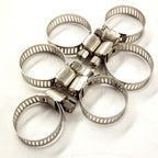 1/2"-3/4" 100 x Adjustable Stainless Steel Drive Hose Clamps Fuel Line Worm Clip