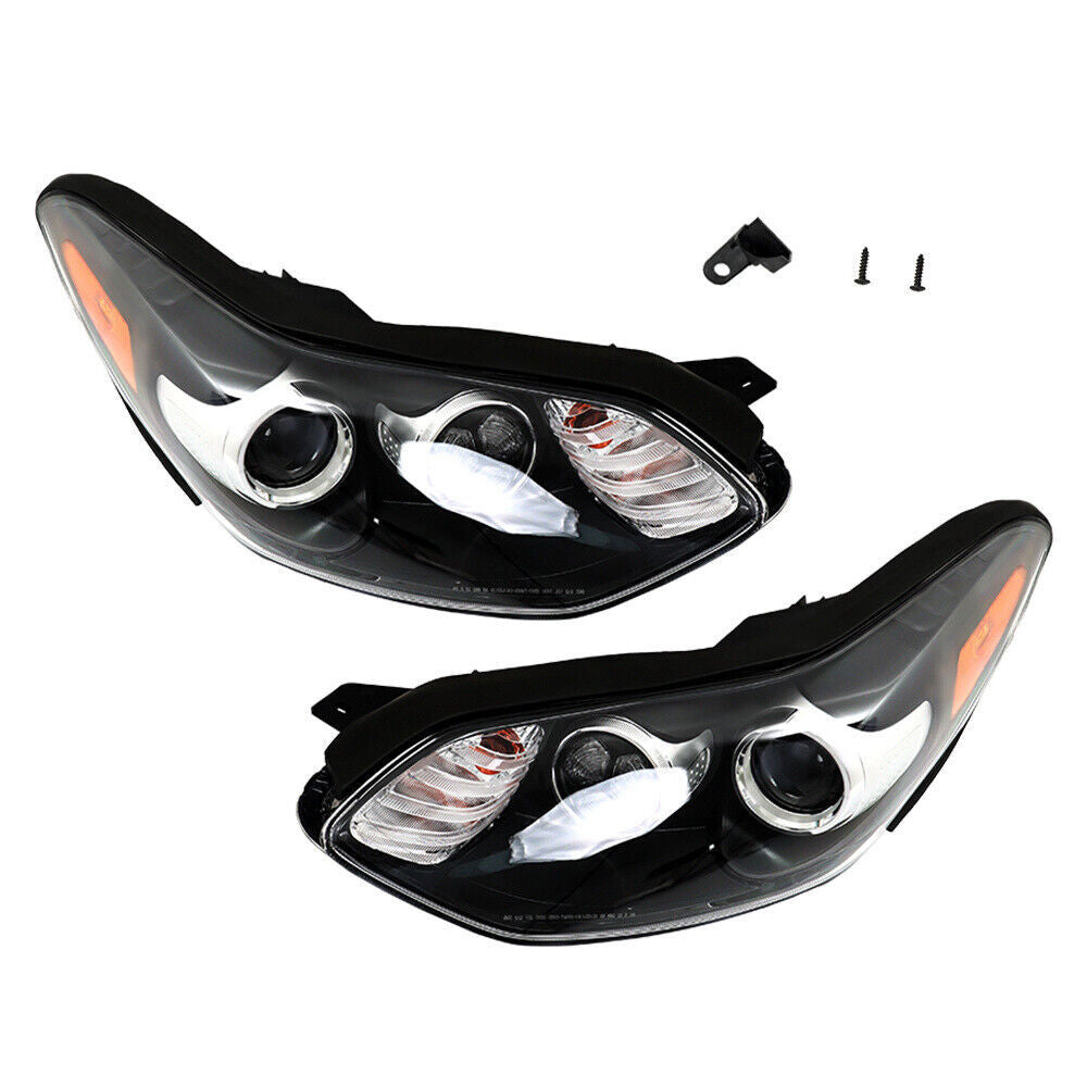 Left+Right Side Headlight For 2017-2019 Kia Sportage Halogen w/LED DRL
