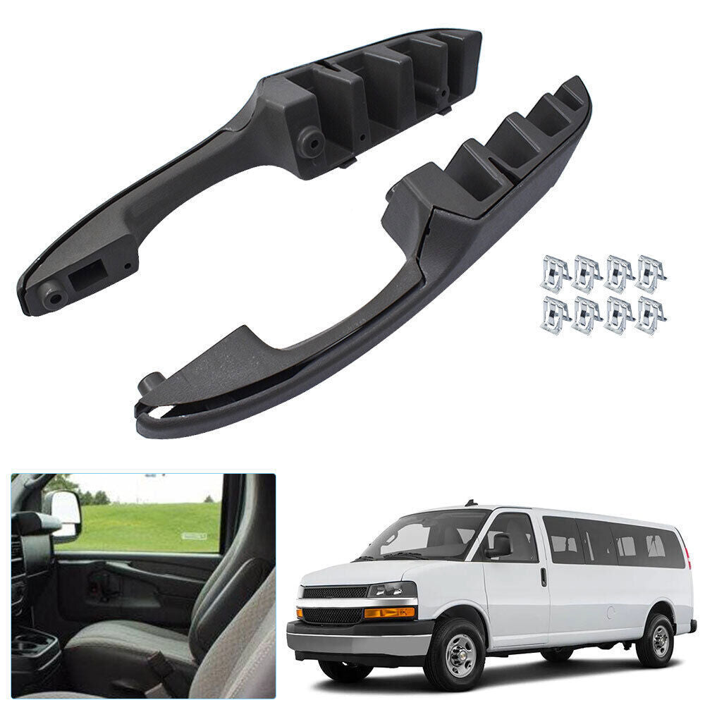 Inner Pull Door Handle Armrest Set Plastic For 03-2019 Chevrolet Express Savana