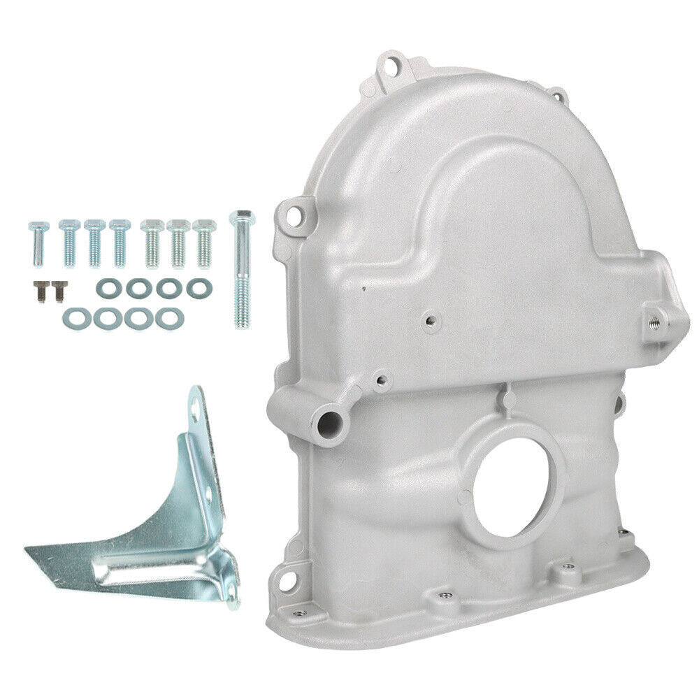 For Ford FE Mercury 360 390 427 428 Silver Big Block Satin Timing Cover