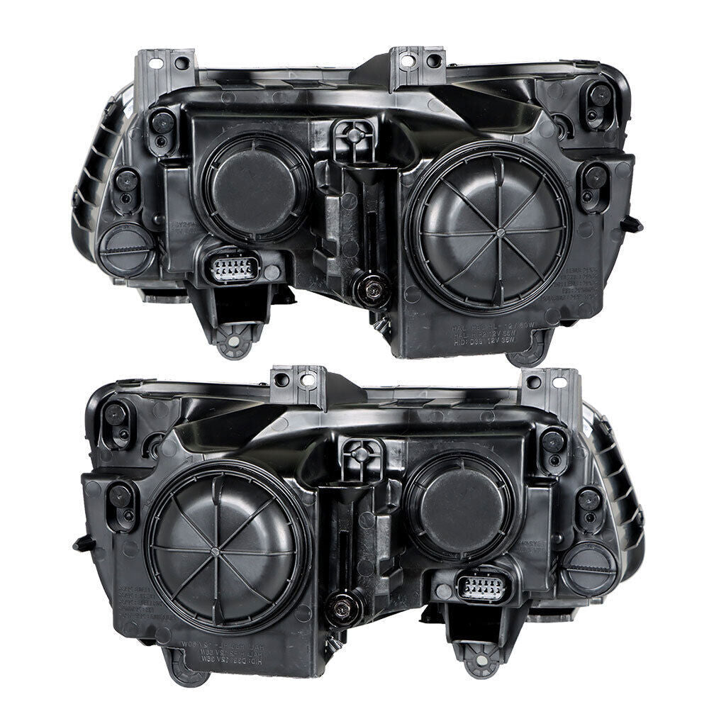 Right&Left Headlight For 2011-2014 Chrysler 300 Halogen Black Clear Lens