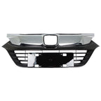 Front Bumper Grille For 2019-2021 Honda Hrv Hr-v W/ Black Chrome Plastic