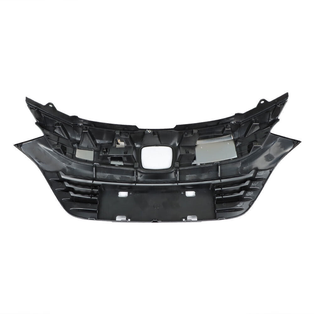 Front Bumper Grille For 2019-2021 Honda Hrv Hr-v W/ Black Chrome Plastic