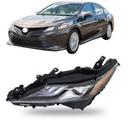 Left Side Headlight For 2021 2022 Toyota Camry XSE XLE Full LED Black