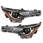Left+Right Headlight For 2020-2021 Toyota Corolla SE XSE LED Black